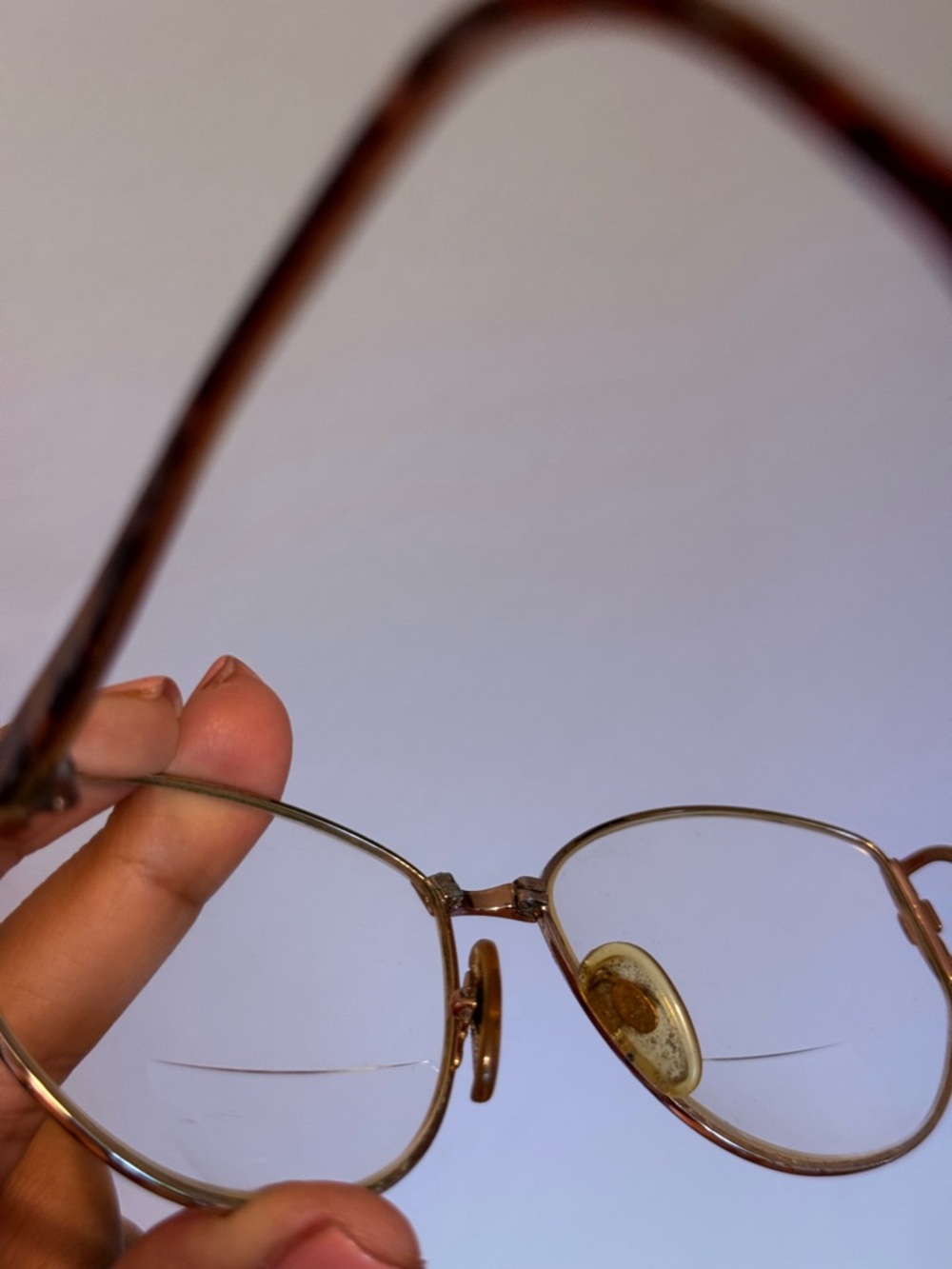 GUCCI | Vintage Round Metal Glasses - Gold Frame - Picture 7 of 7